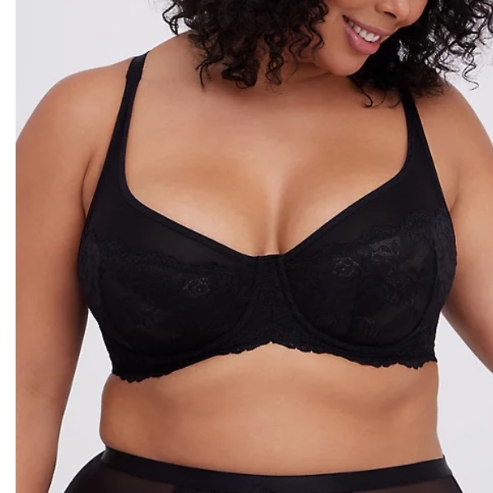 Torrid BALCONETTE UNLINED LACE MESH BRA 40d